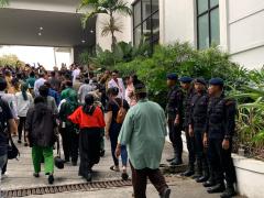 Subsatgas PHH OMP LK-2024 Lakukan Pengamanan Kegiatan Tepuk Tepung Tawar Paslon Gubernur/Wakil 